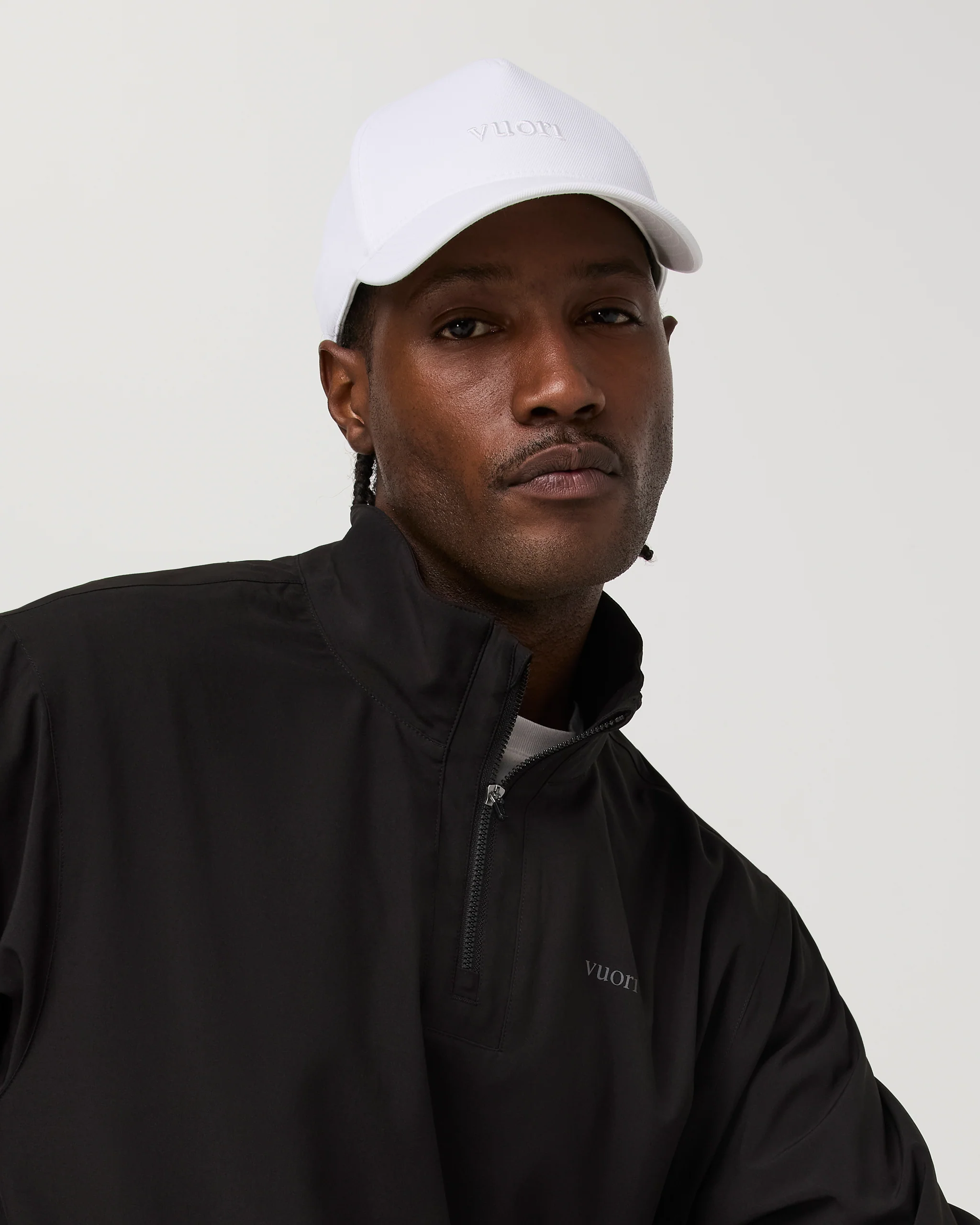 Vuori Logo Signal Golf Hat | White