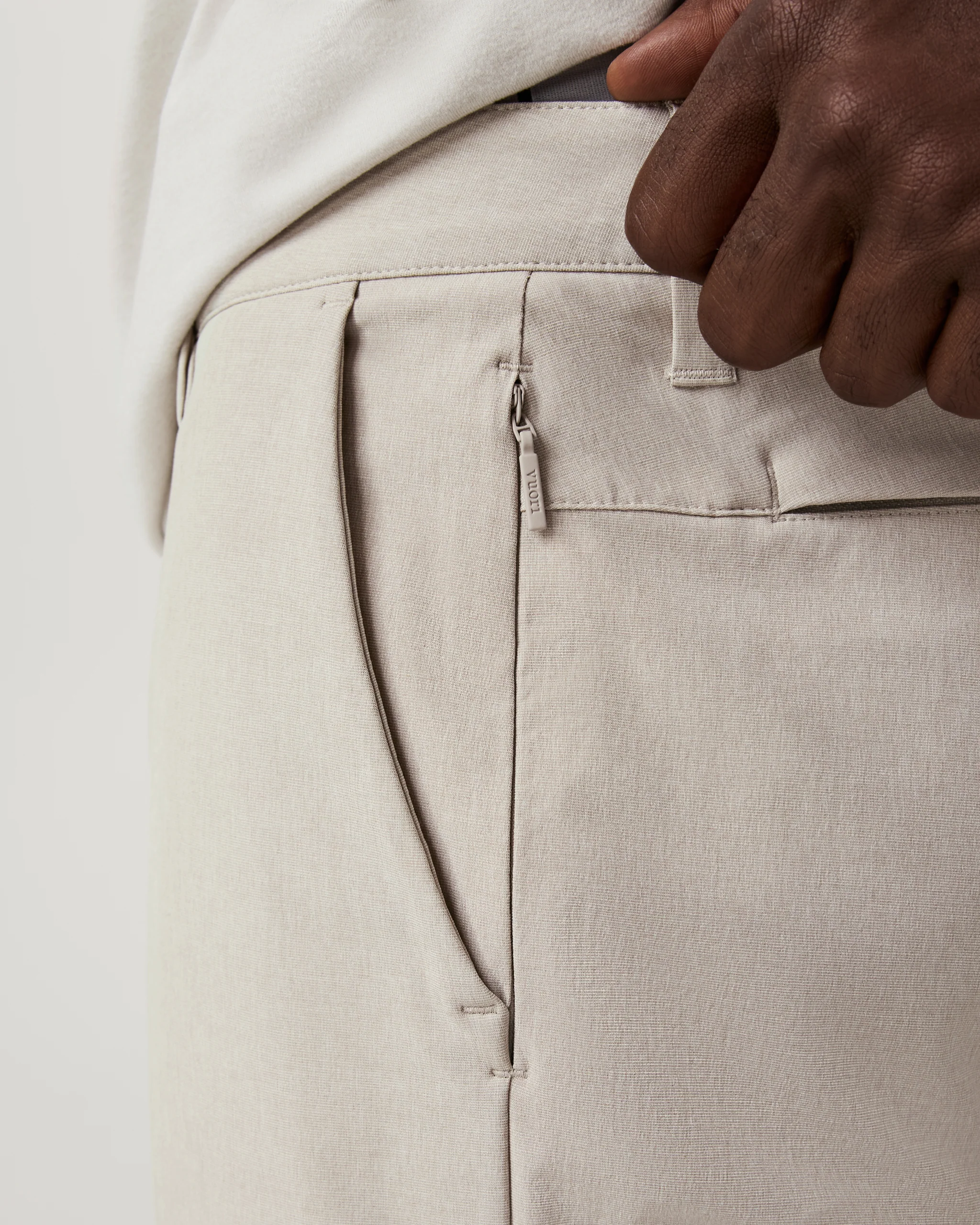 9247-aim-trouser-athletic-slim-fit-32-khaki-linen-texture-3.webp Aim Trouser Athletic Slim Fit 32" | Khaki Linen Texture