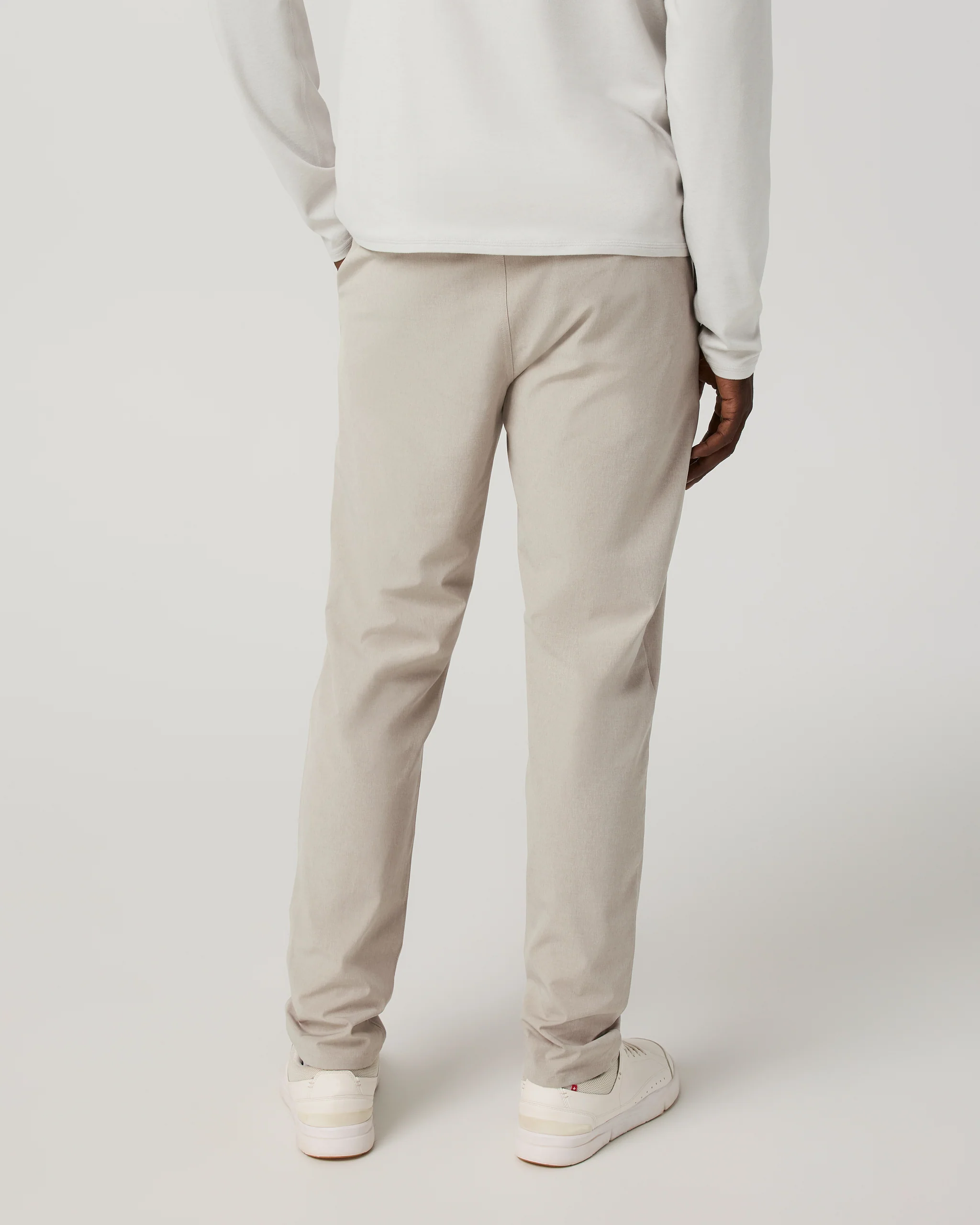9247-aim-trouser-athletic-slim-fit-32-khaki-linen-texture-4.webp Aim Trouser Athletic Slim Fit 32" | Khaki Linen Texture