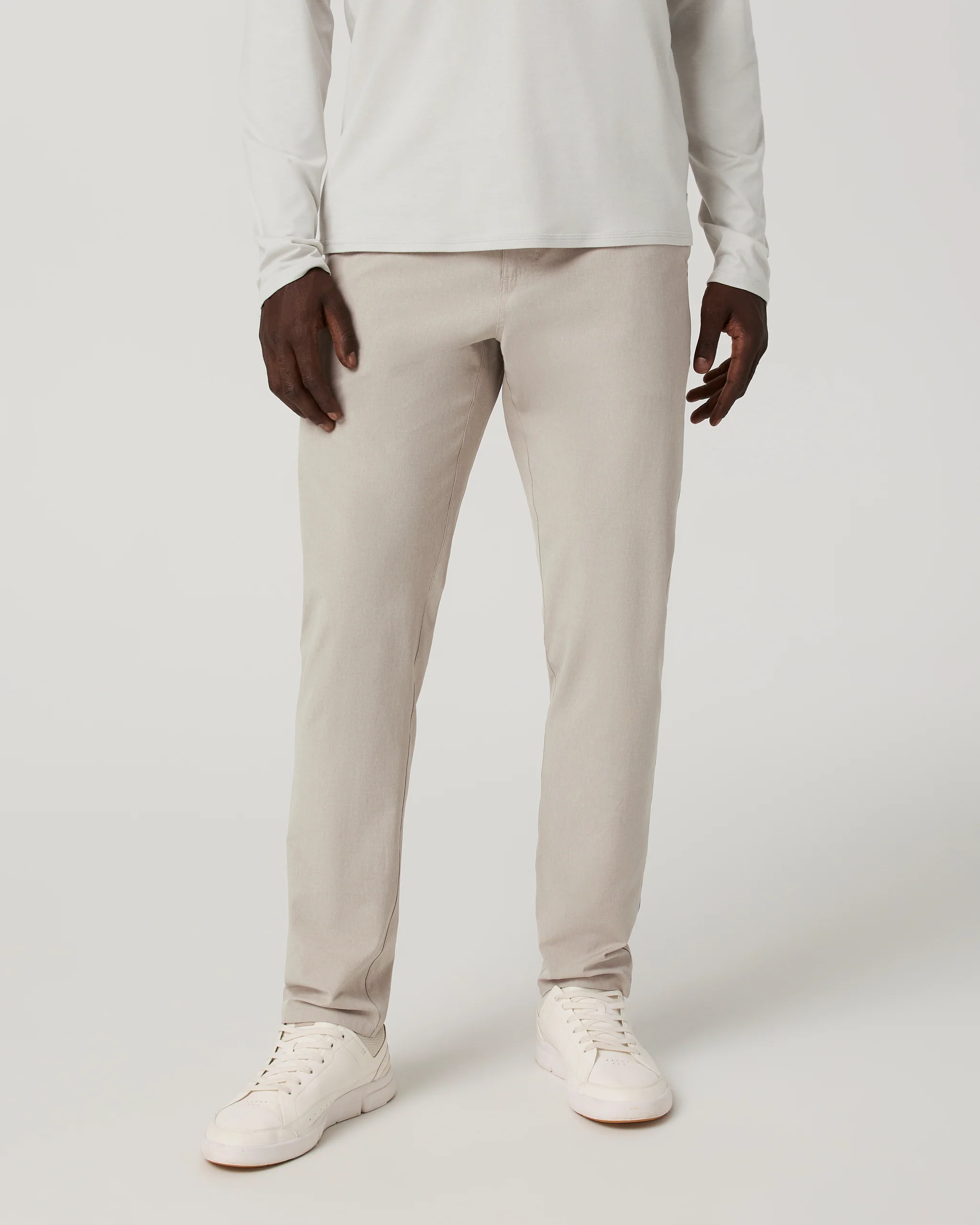 9272-aim-trouser-athletic-slim-fit-30-khaki-linen-texture-1.webp Aim Trouser Athletic Slim Fit 30" | Khaki Linen Texture