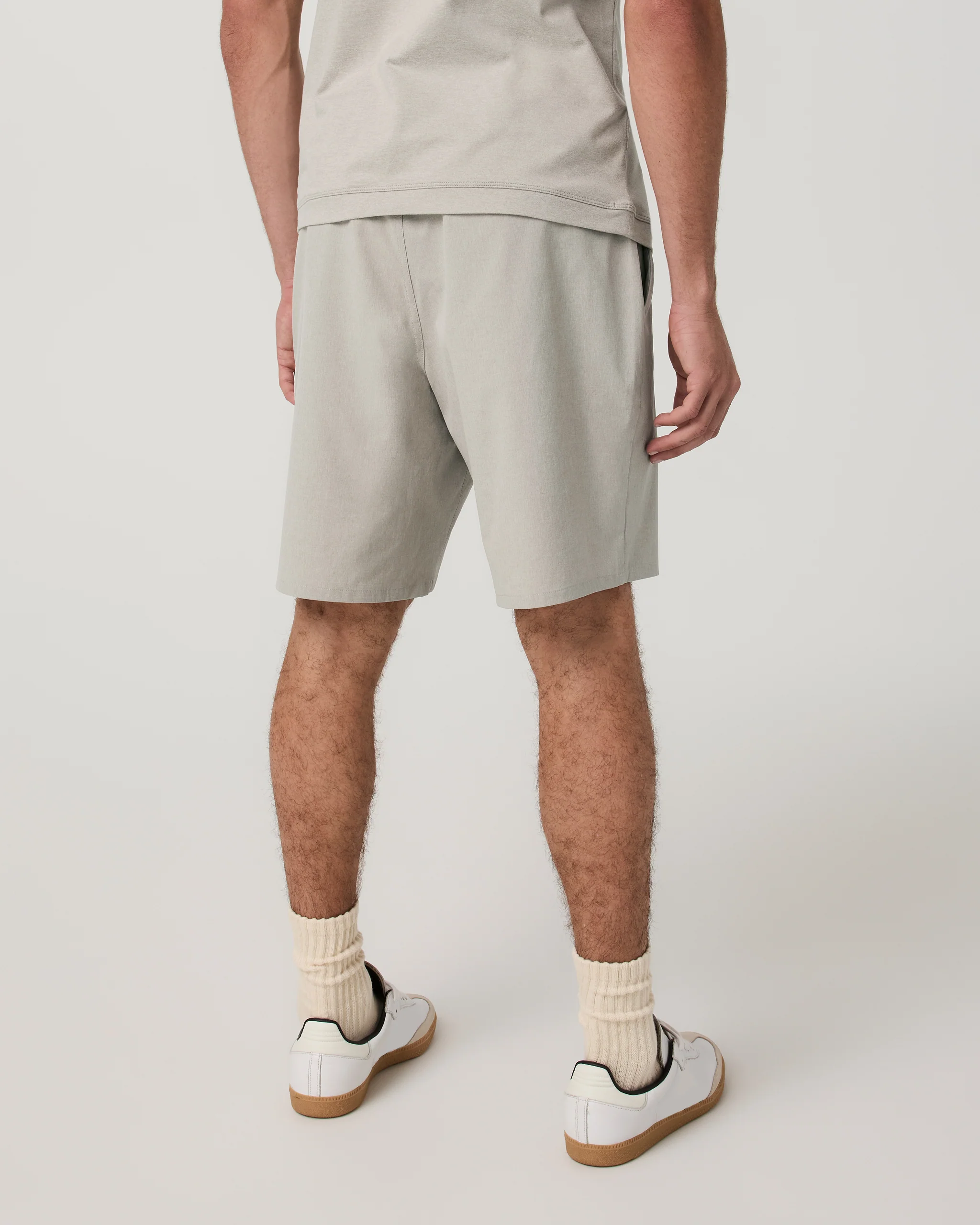 Aim Short 8" | Khaki Linen Texture