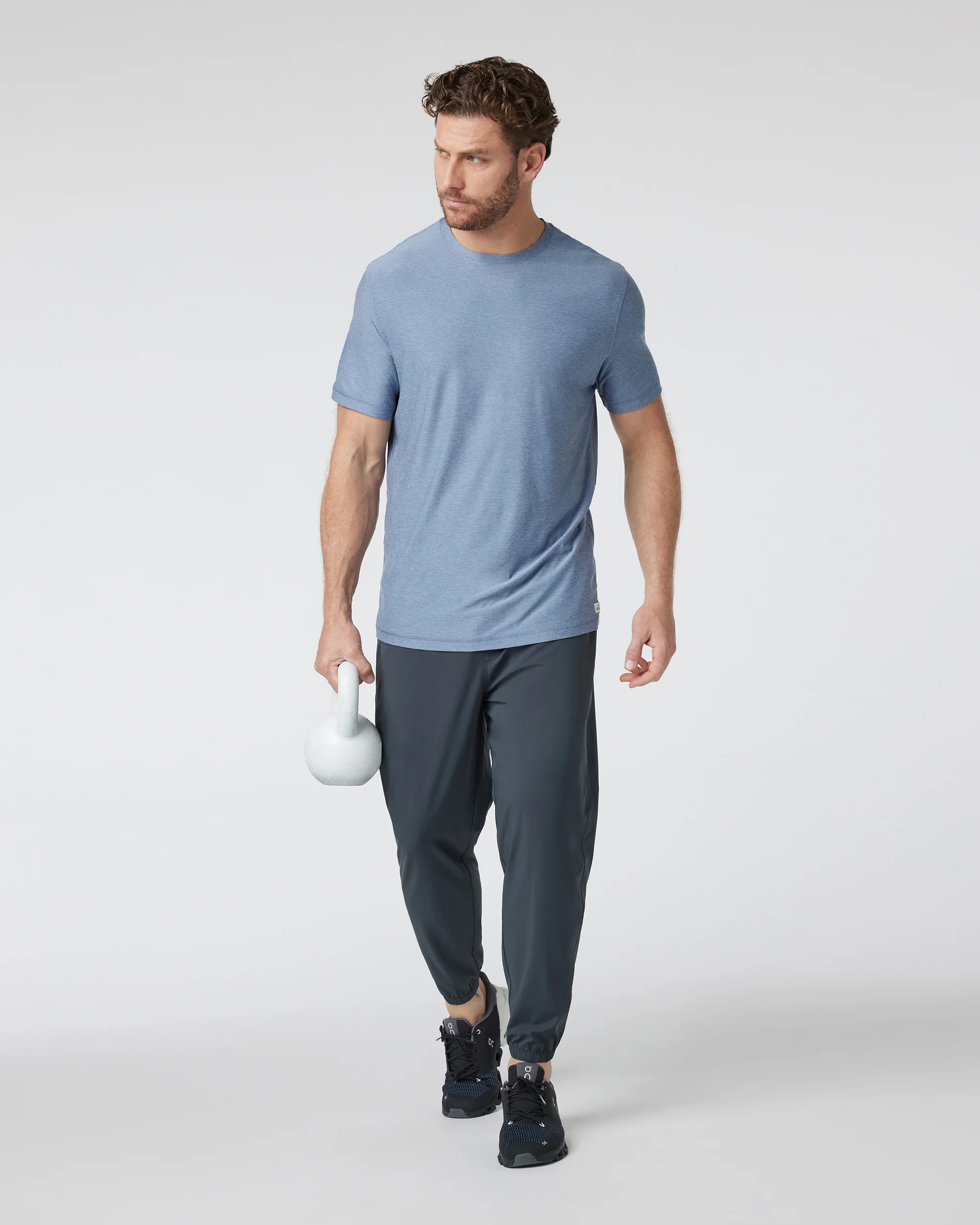 9518-strato-tech-tee-chambray-heather-3.webp Strato Tech Tee | Chambray Heather
