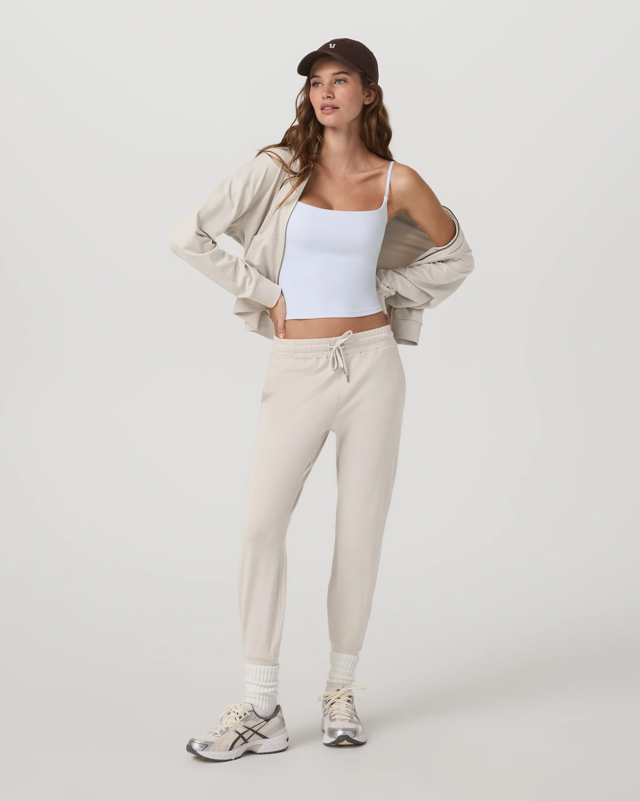 Performance Jogger | Ecru Heather