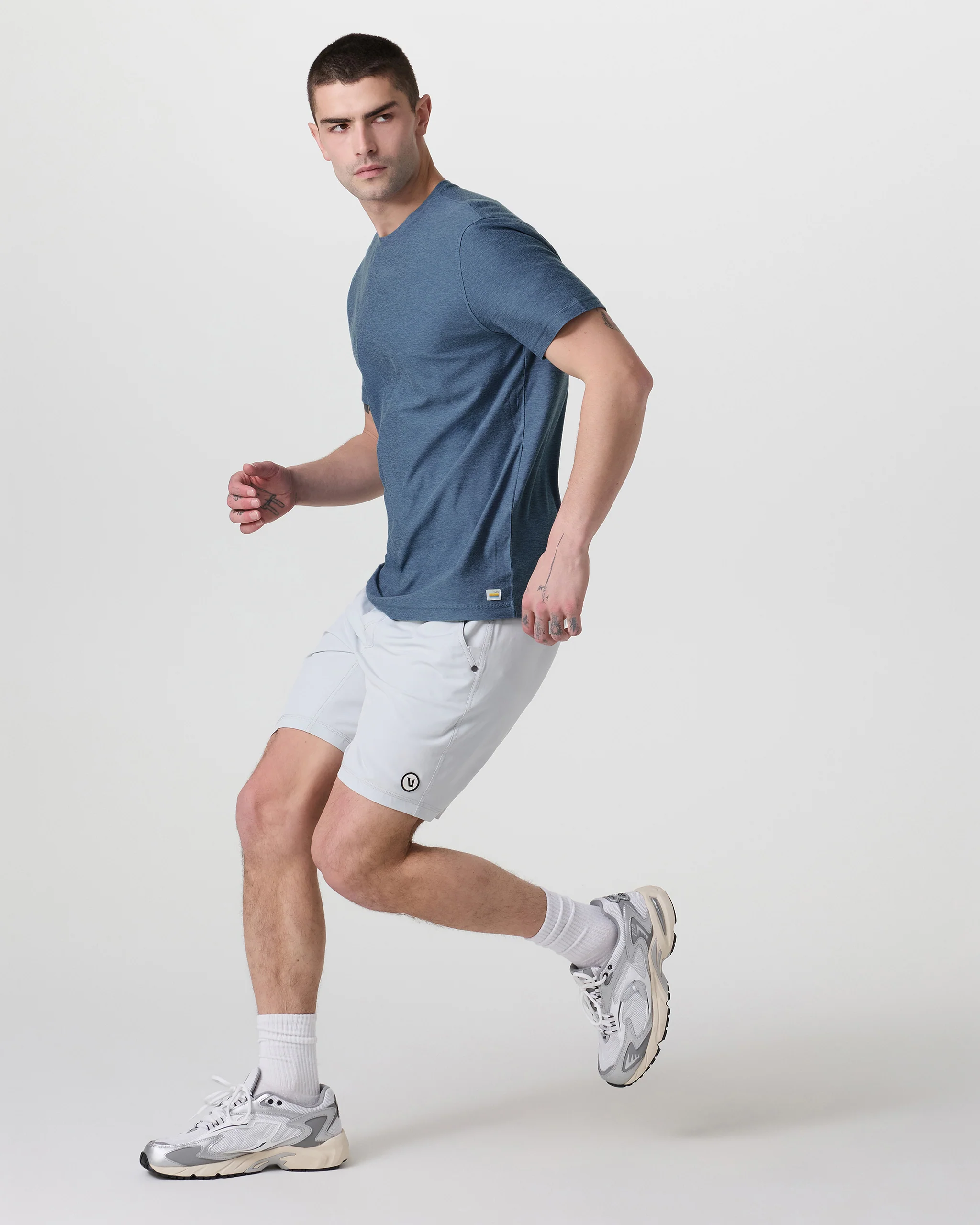 Strato Tech Tee | Pool Blue Heather