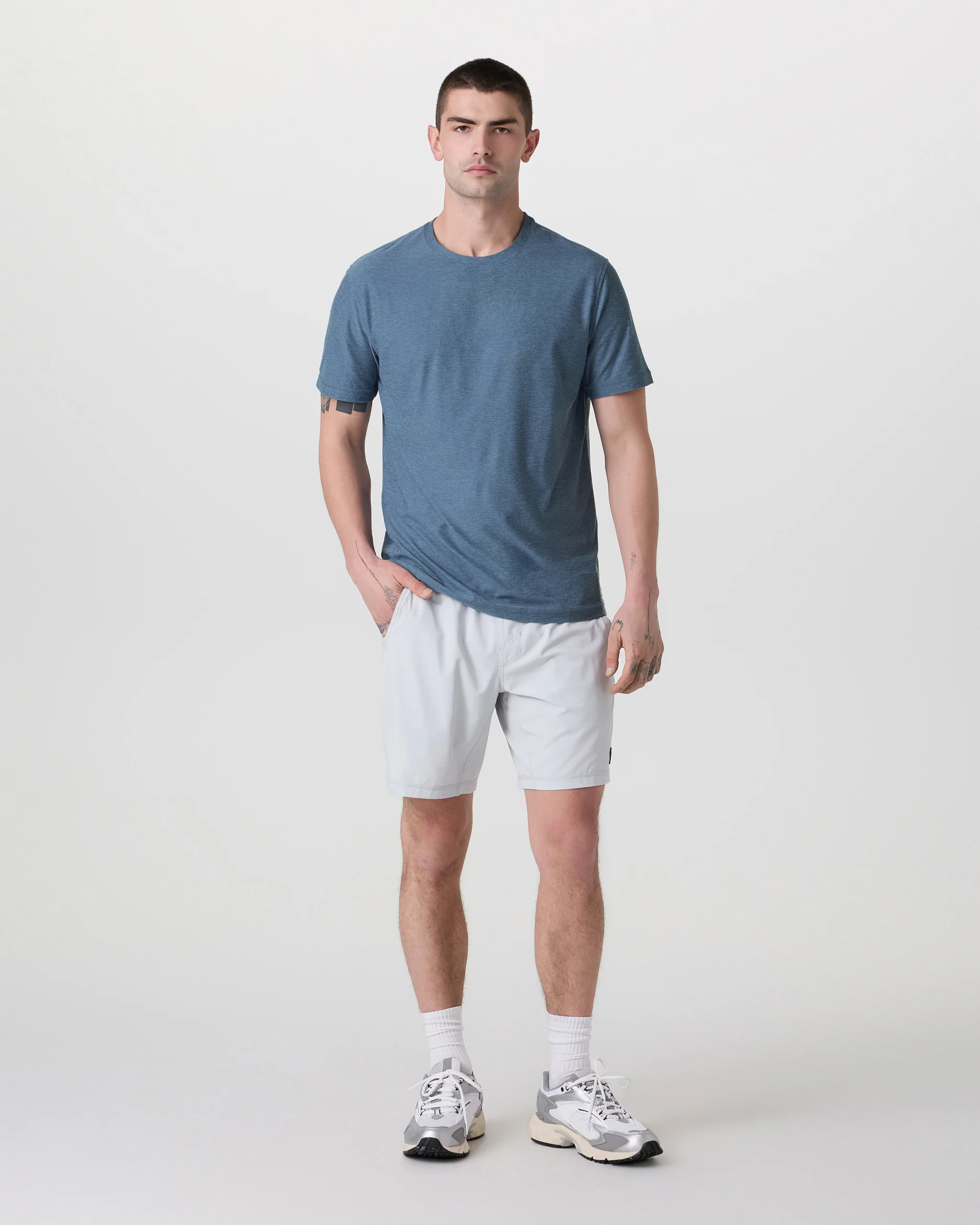 Strato Tech Tee | Pool Blue Heather